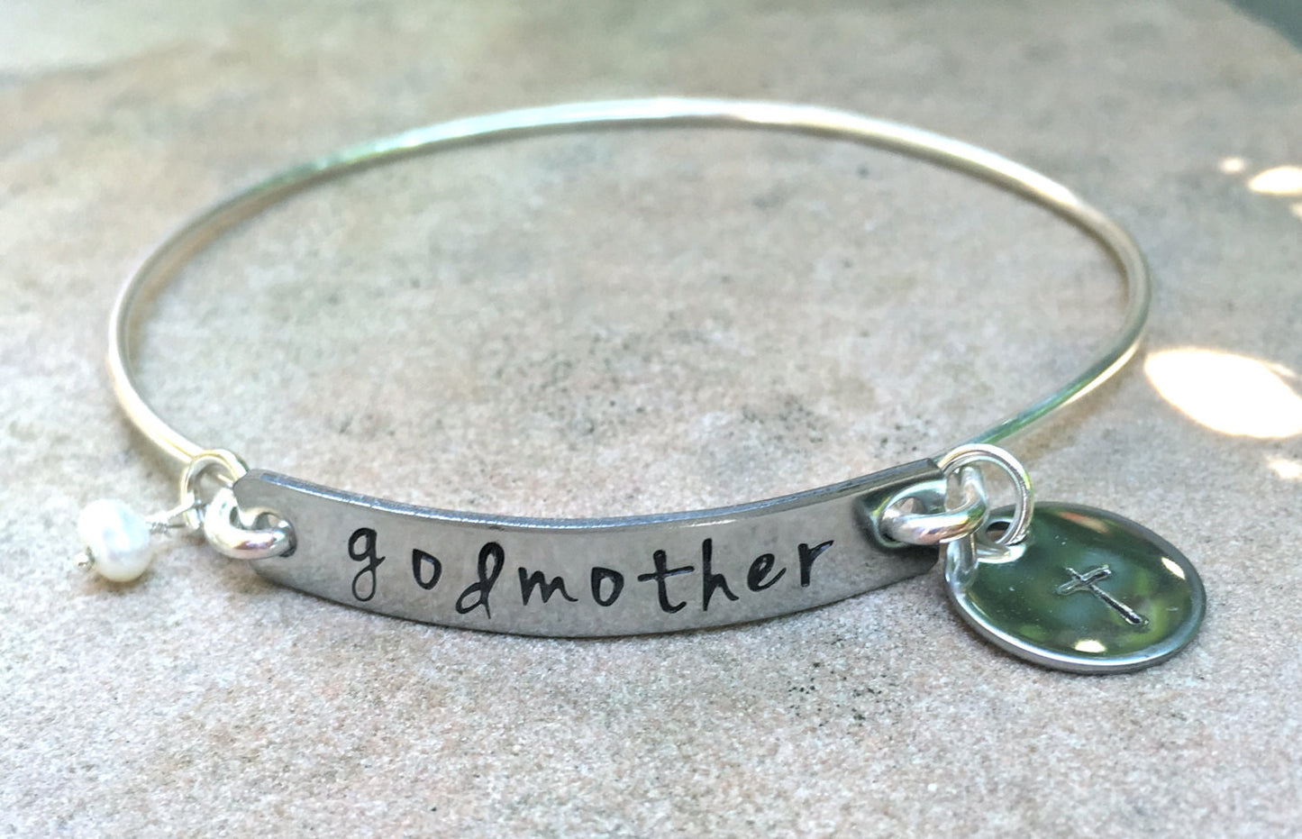 Godmother Bracelet, Godmother Gifts, Baptism Gifts, Personalized Godmother Jewlelry, natashaaloha - Natashaaloha, jewelry, bracelets, necklace, keychains, fishing lures, gifts for men, charms, personalized,