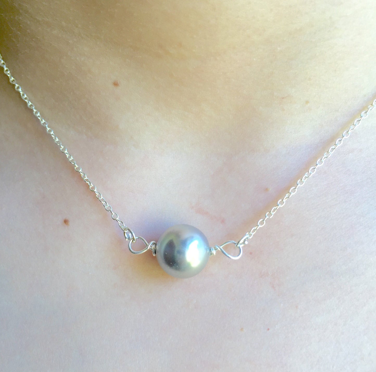 Floating Pearl Necklace, Pearl Necklace , Classic Pearl Necklace, Urban Pearl, Hawaiian Jewelry, natashaaloha - Natashaaloha, jewelry, bracelets, necklace, keychains, fishing lures, gifts for men, charms, personalized,