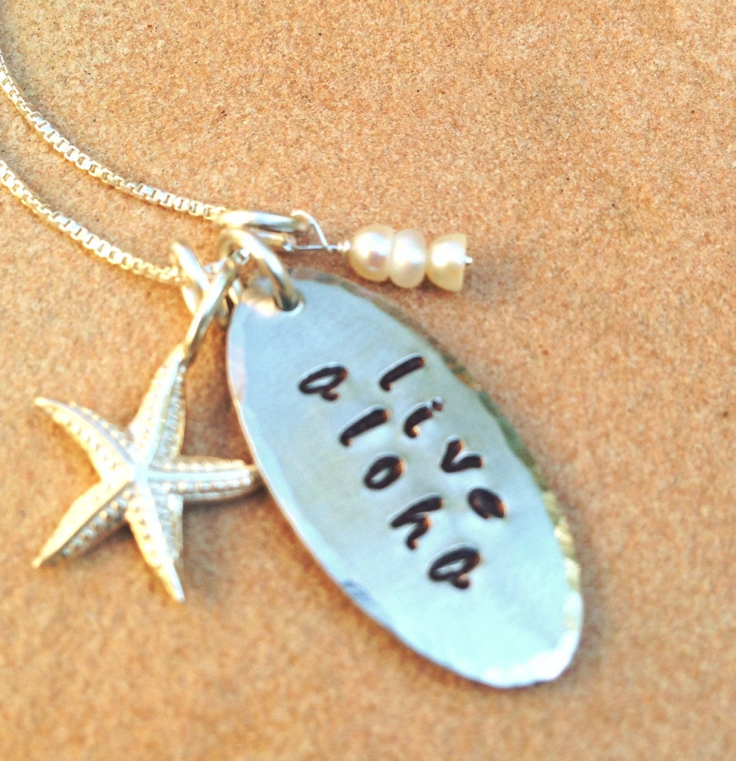 Live Aloha Necklace, Hawaiian Jewelry, Natashaaloha Jewelry, Hawaiian Necklace, Halau Necklace - Natashaaloha, jewelry, bracelets, necklace, keychains, fishing lures, gifts for men, charms, personalized,