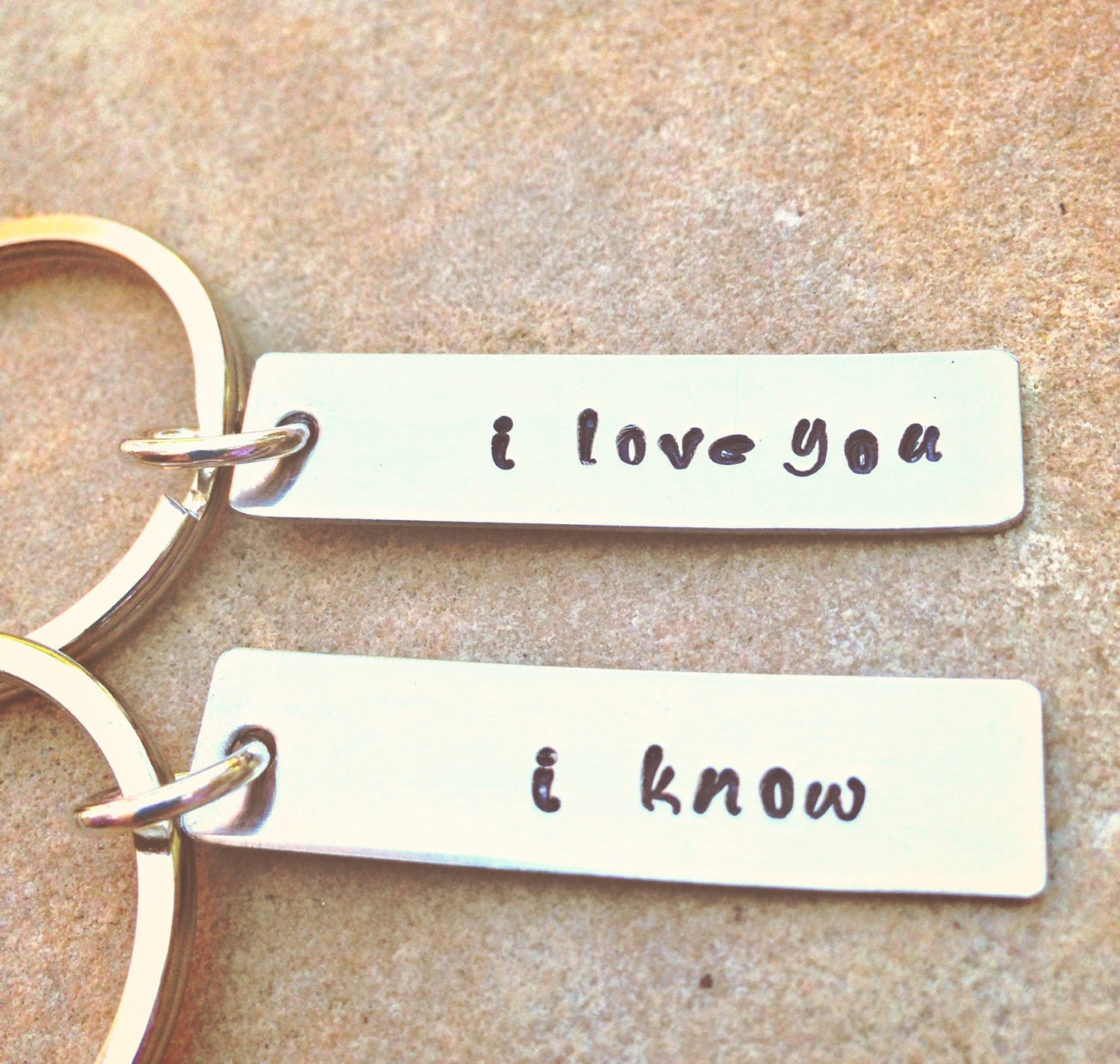 I Love You I know Keychains, Personalized Keychains - Natashaaloha, jewelry, bracelets, necklace, keychains, fishing lures, gifts for men, charms, personalized,