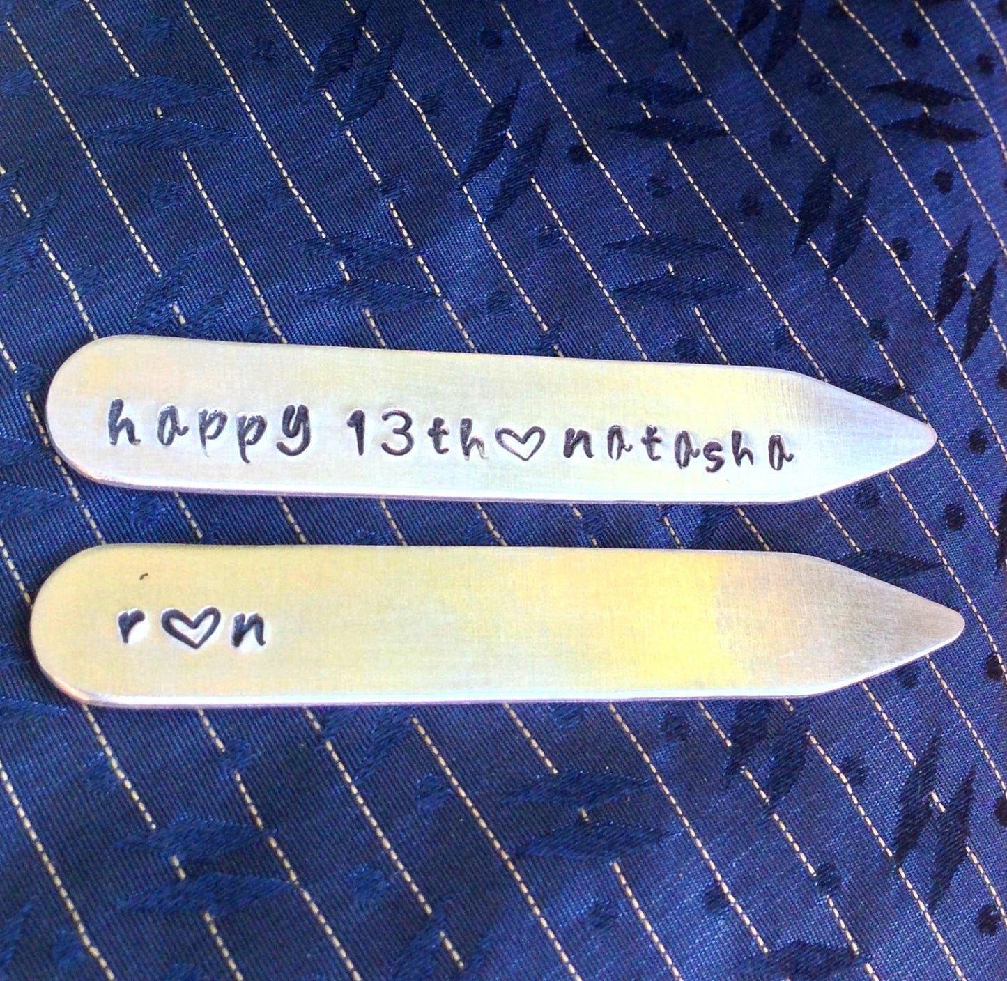 Personalized Collar Stay, Gifts For Men - Natashaaloha, jewelry, bracelets, necklace, keychains, fishing lures, gifts for men, charms, personalized,