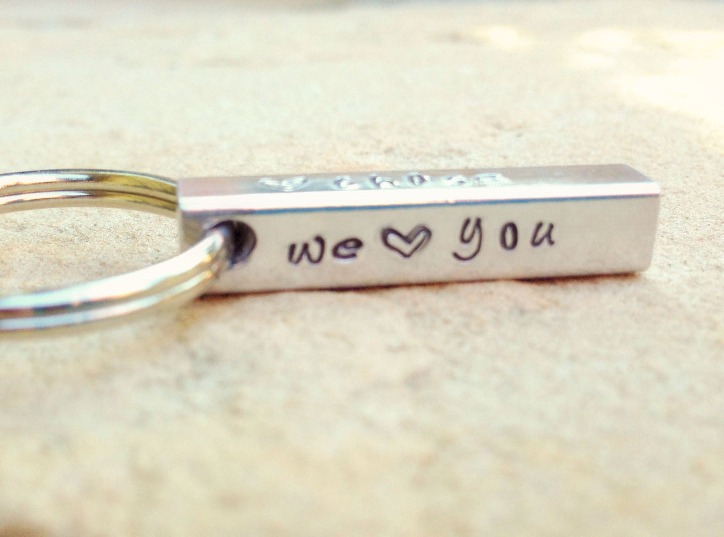 Motocross Keychain, Personalized Bar Keychain, Gifts for Men, Gifts for Dad, Motocross, Keychain, Hand Stamped Keychain - Natashaaloha, jewelry, bracelets, necklace, keychains, fishing lures, gifts for men, charms, personalized,