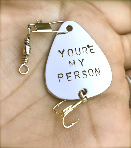 Fishing Lures, Your'e My Person, Father Of the Bride Fishing Lure, Forever Your Little Girl, My Reel True Love, Father's Day Gift, Gifts Men - Natashaaloha, jewelry, bracelets, necklace, keychains, fishing lures, gifts for men, charms, personalized,