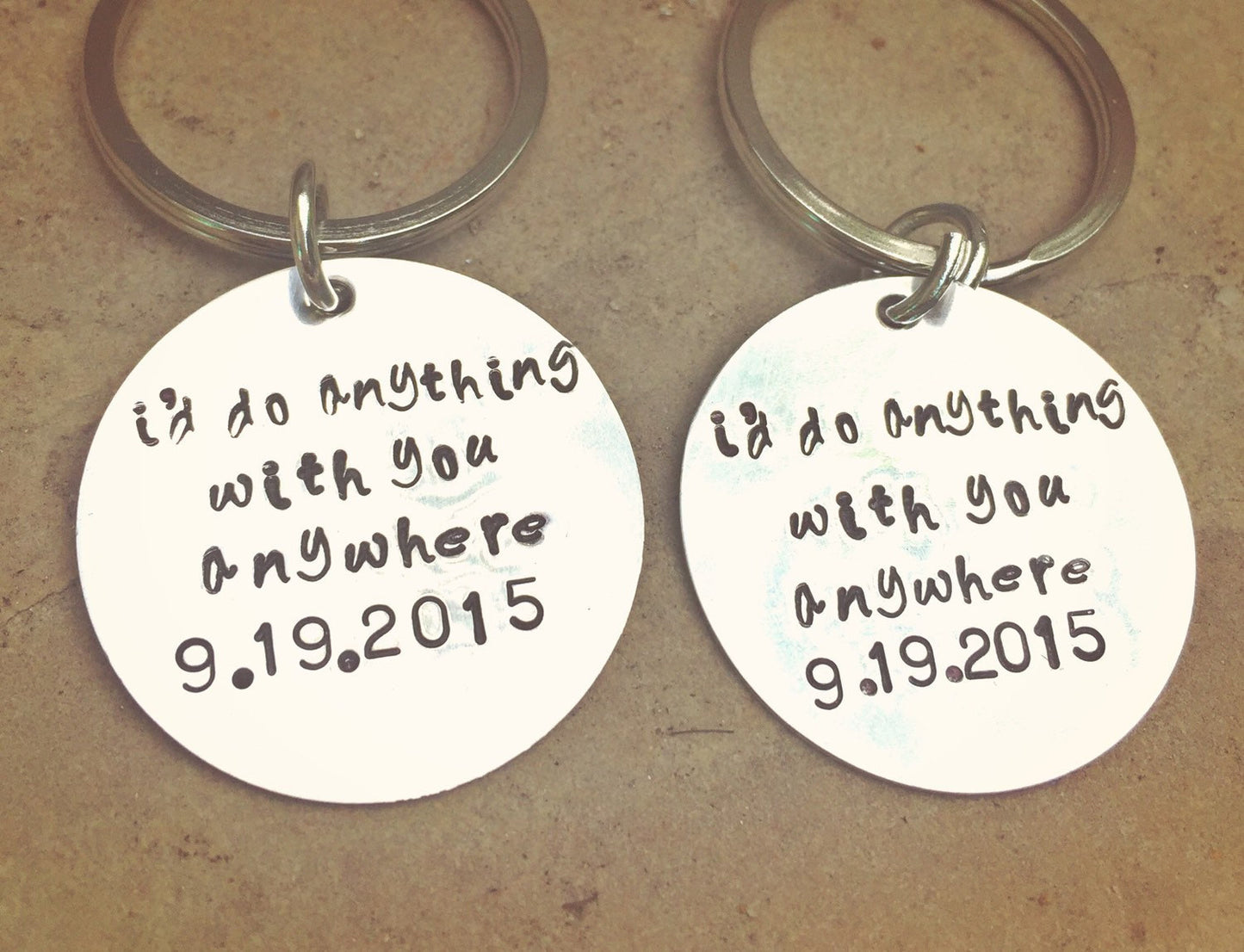 His And Hers Custom Keychains - Natashaaloha, jewelry, bracelets, necklace, keychains, fishing lures, gifts for men, charms, personalized,