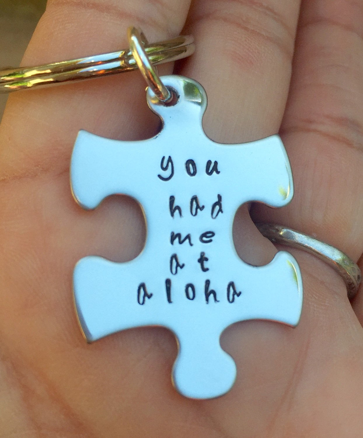 You Had Me At Aloha Keychain Set - Natashaaloha, jewelry, bracelets, necklace, keychains, fishing lures, gifts for men, charms, personalized,