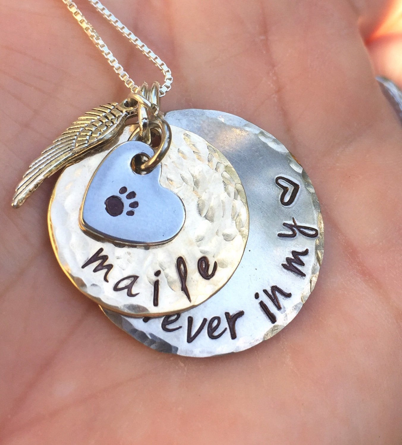 Pet Memorial Necklace - Natashaaloha, jewelry, bracelets, necklace, keychains, fishing lures, gifts for men, charms, personalized,