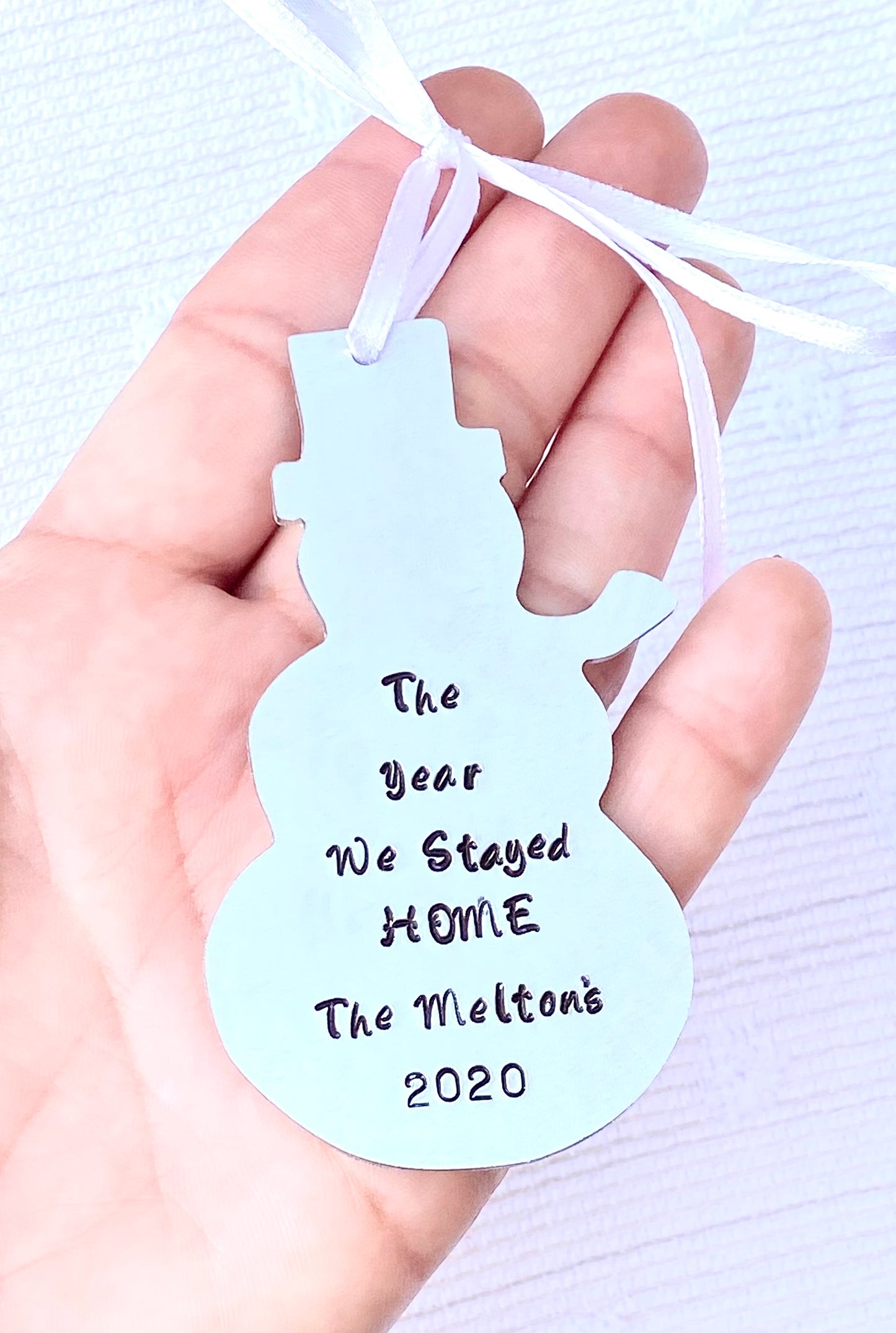 Personalized Christmas Ornaments, Reindeer, Snowman, Stocking