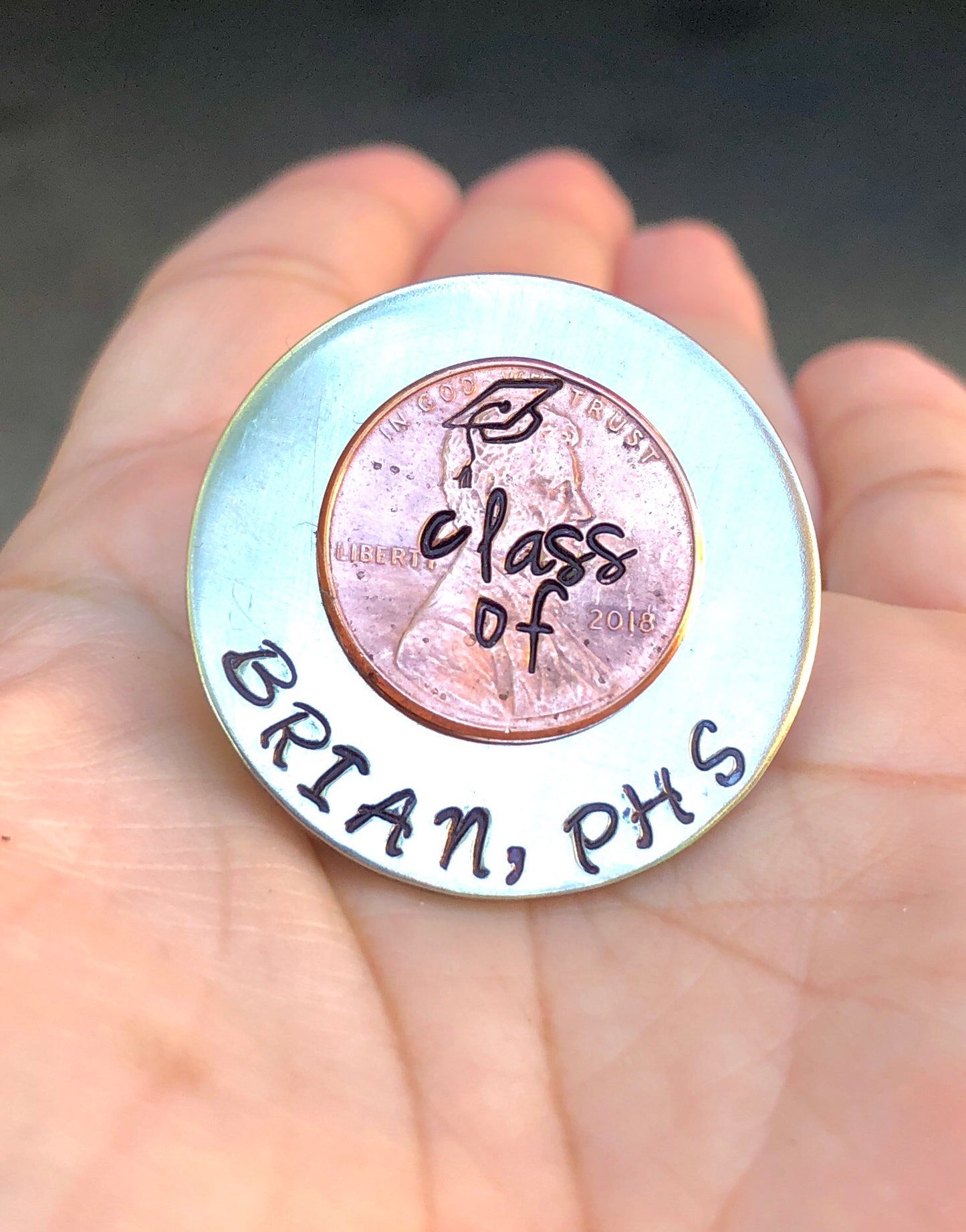 Personalized Graduation Pins - Natashaaloha, jewelry, bracelets, necklace, keychains, fishing lures, gifts for men, charms, personalized,