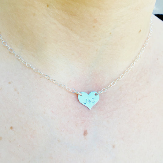 Minimal Necklace, Initial Necklace, Heart Necklace, Christmas Gifts For Her - Natashaaloha, jewelry, bracelets, necklace, keychains, fishing lures, gifts for men, charms, personalized, 
