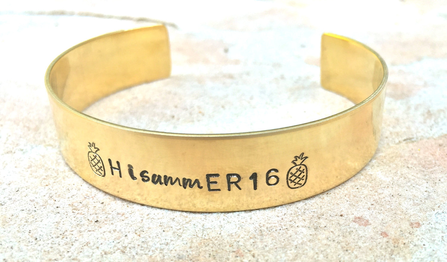 Hawaiian Jewelry, Hawaiian Cuff, Custom Cuff, Personalized Bracelets, Pineapple Bracelet, Hand Stamped Bracelet, natashaaloha, Hawaii - Natashaaloha, jewelry, bracelets, necklace, keychains, fishing lures, gifts for men, charms, personalized, 