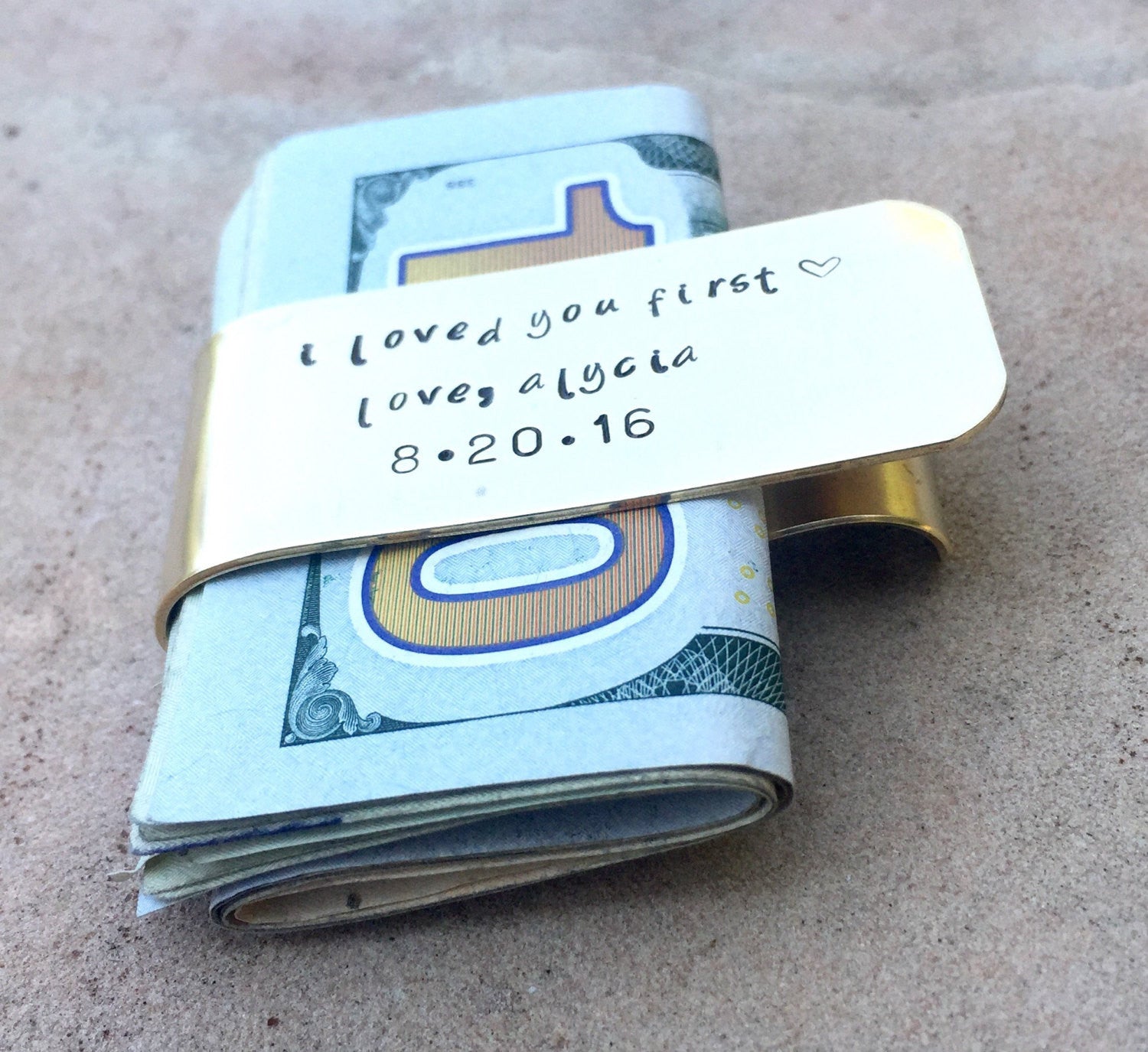Personalized Money Clip For Dad - Natashaaloha, jewelry, bracelets, necklace, keychains, fishing lures, gifts for men, charms, personalized, 