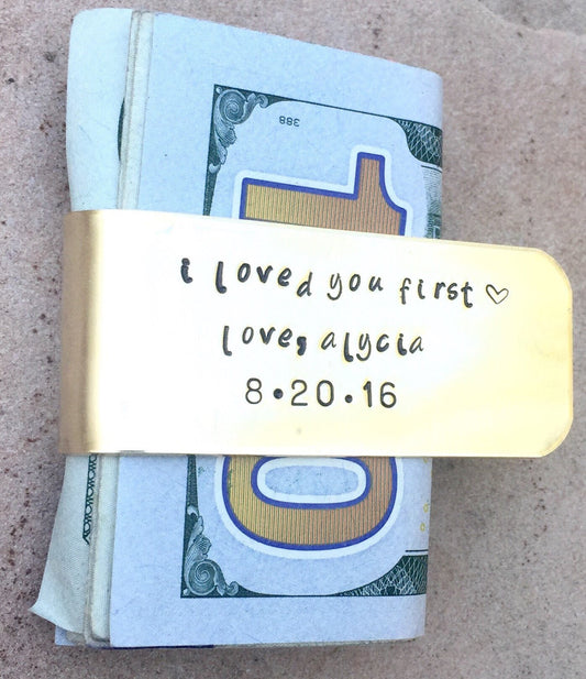 Personalized Money Clip For Dad - Natashaaloha, jewelry, bracelets, necklace, keychains, fishing lures, gifts for men, charms, personalized,