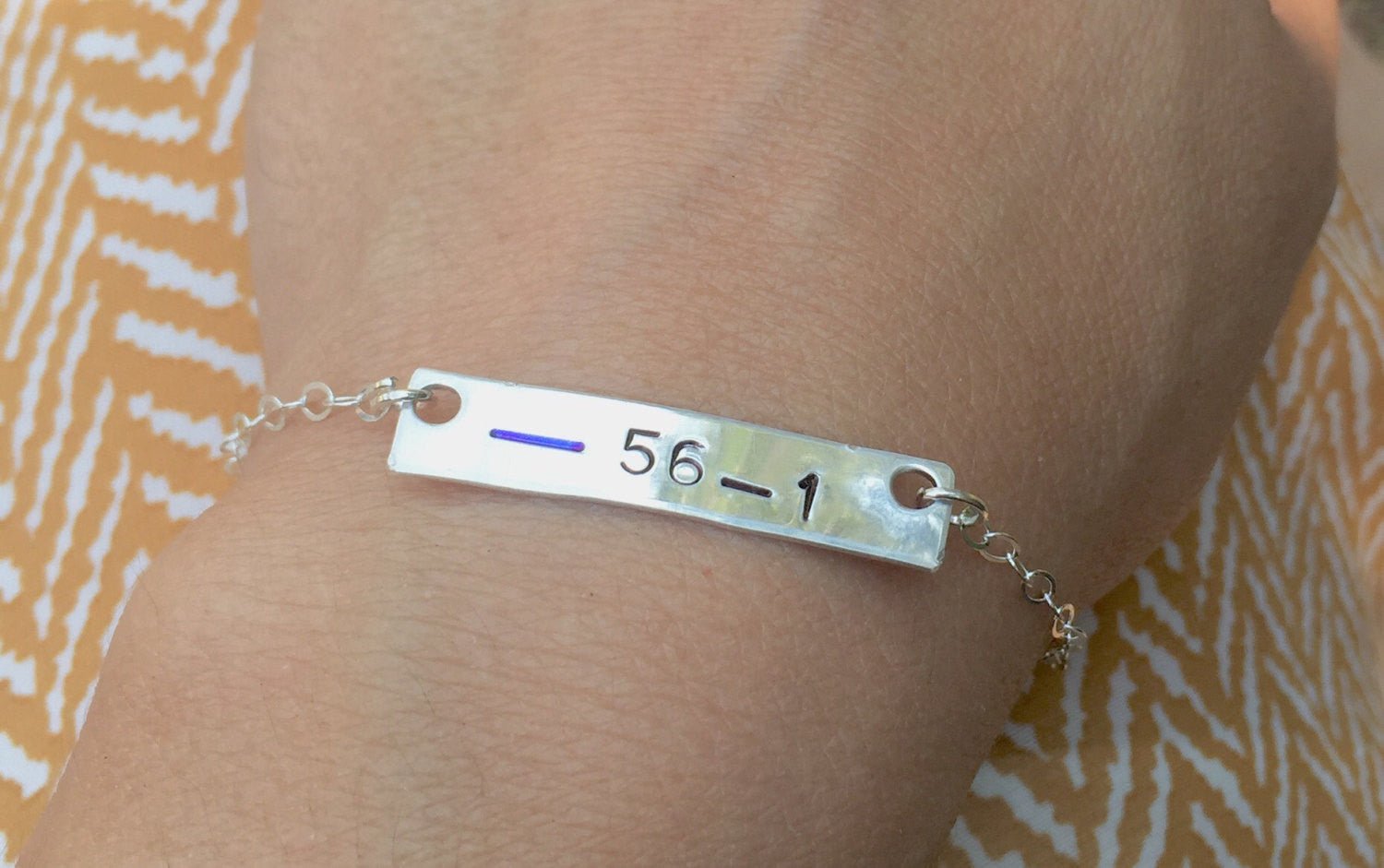 Police Wife Bracelet, Thin Blue Line Jewelry - Natashaaloha, jewelry, bracelets, necklace, keychains, fishing lures, gifts for men, charms, personalized, 