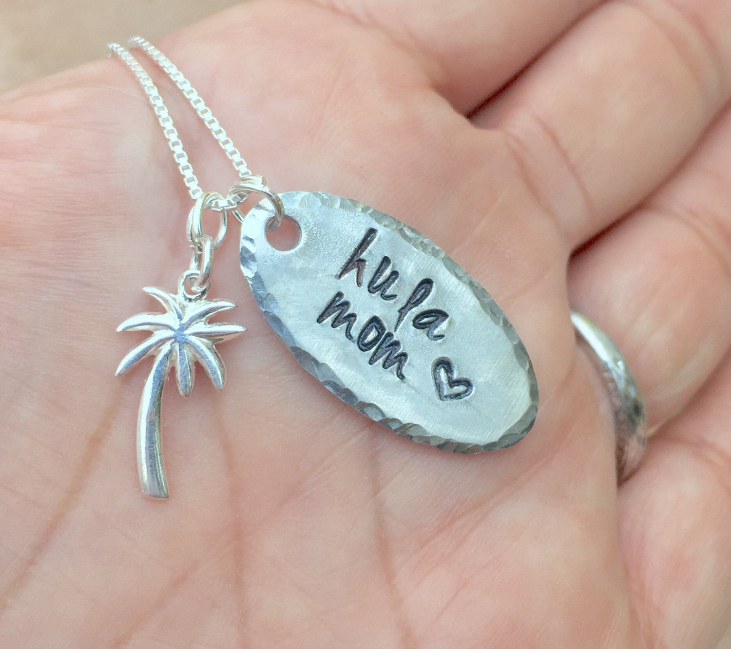Hula Mom, Aloha Necklace, live aloha, Ohana, Hawaiian necklace, Hawaiian Jewelry, Beach Jewelry, Hula, natashaaloha - Natashaaloha, jewelry, bracelets, necklace, keychains, fishing lures, gifts for men, charms, personalized, 