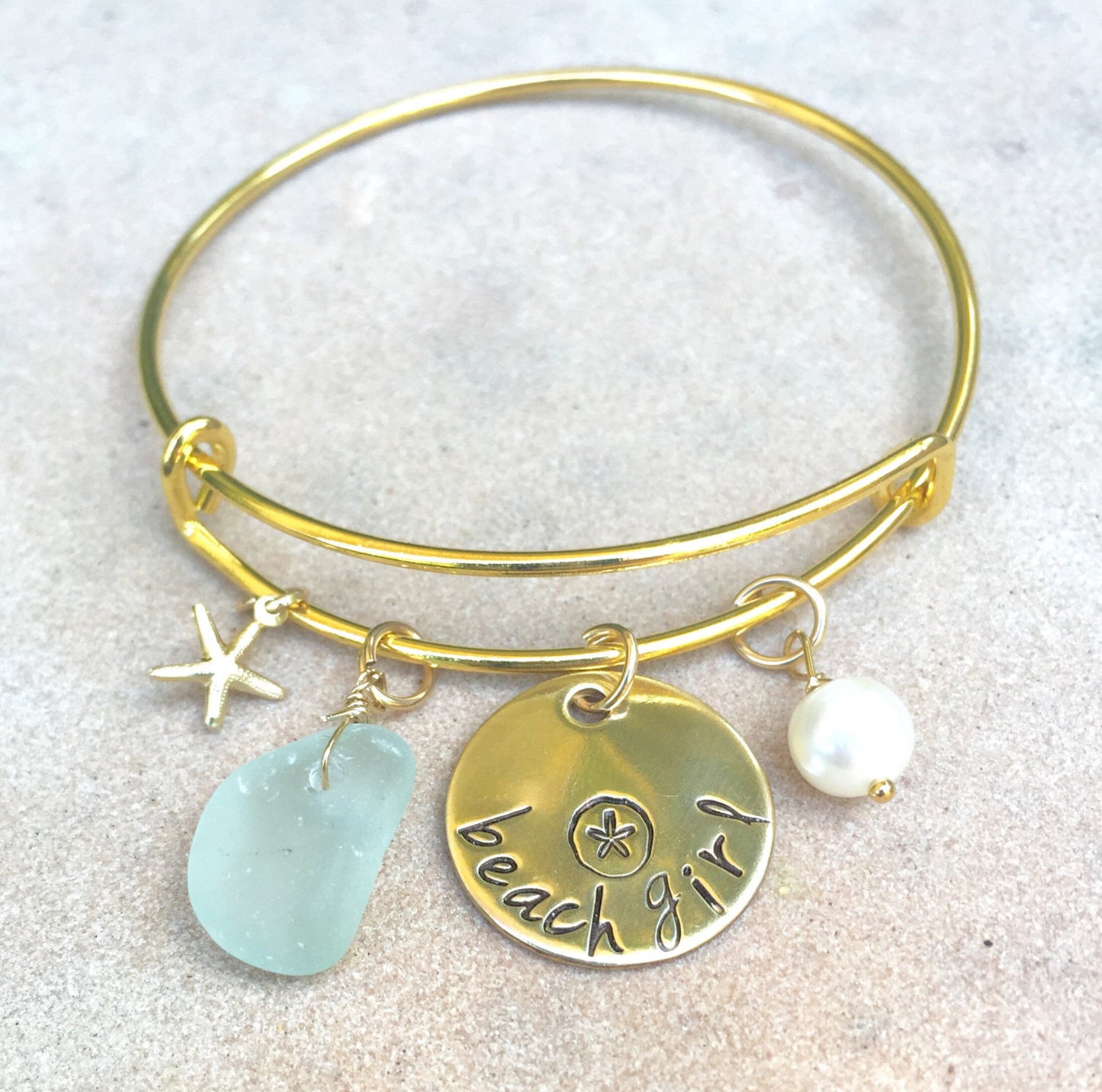 Beach Girl Bangle - Natashaaloha, jewelry, bracelets, necklace, keychains, fishing lures, gifts for men, charms, personalized, 