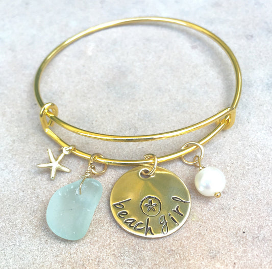 Beach Girl Bangle - Natashaaloha, jewelry, bracelets, necklace, keychains, fishing lures, gifts for men, charms, personalized, 