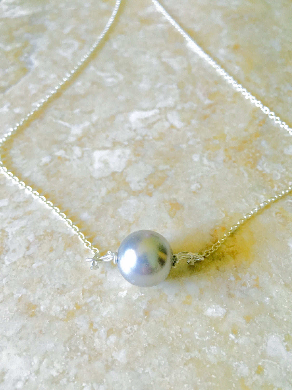 Floating Pearl Necklace, Pearl Necklace , Classic Pearl Necklace, Urban Pearl, Hawaiian Jewelry, natashaaloha - Natashaaloha, jewelry, bracelets, necklace, keychains, fishing lures, gifts for men, charms, personalized, 
