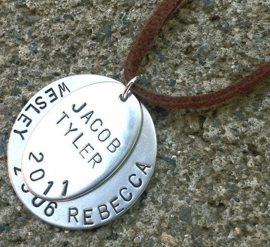 Men's Personalized Necklace, Boyfriend Gift, Christmas Gifts Dad - Natashaaloha, jewelry, bracelets, necklace, keychains, fishing lures, gifts for men, charms, personalized,