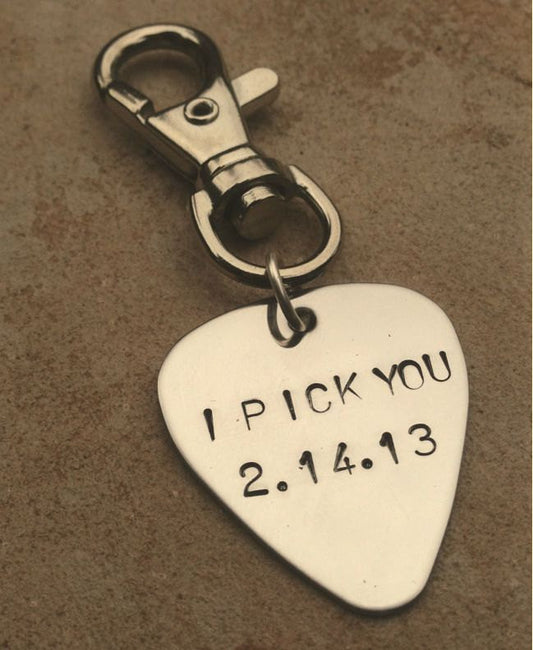 I'd Pick You Again Keychain, I'd Pick You Again Pick - Natashaaloha, jewelry, bracelets, necklace, keychains, fishing lures, gifts for men, charms, personalized,
