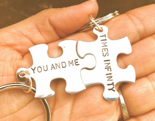 His and Hers Keychain, Couples Custom Keychains - Natashaaloha, jewelry, bracelets, necklace, keychains, fishing lures, gifts for men, charms, personalized, 