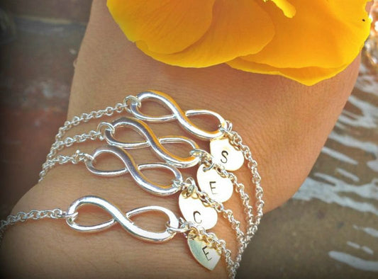 Personalized Infinity Braclet - Natashaaloha, jewelry, bracelets, necklace, keychains, fishing lures, gifts for men, charms, personalized,