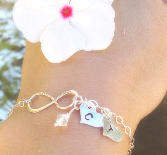 Infinity bracelet,will you be my maid of honor,mother daughter bracelet, best friend bracelet, maid of honor bracelet, sister - Natashaaloha, jewelry, bracelets, necklace, keychains, fishing lures, gifts for men, charms, personalized, 