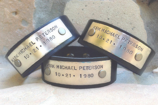 memorial bracelet, in memory of , lost loved one, mens bracelet, personalized bracelet, in honor of, leather bracelet, in memory of - Natashaaloha, jewelry, bracelets, necklace, keychains, fishing lures, gifts for men, charms, personalized,