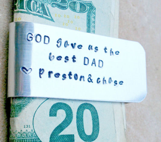 Personalized Money Clip, Valentine Gift For Dad, Valentine Gift Men, Money Clip, Gifts For Men, Fathers Day Gifts, natashaaloha - Natashaaloha, jewelry, bracelets, necklace, keychains, fishing lures, gifts for men, charms, personalized, 