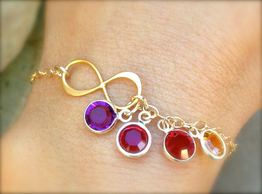 Mother Daughter Bracelet, infinity bracelet, mother bracelet, sisters bracelet, personalized bracelet, natashaaloha - Natashaaloha, jewelry, bracelets, necklace, keychains, fishing lures, gifts for men, charms, personalized,