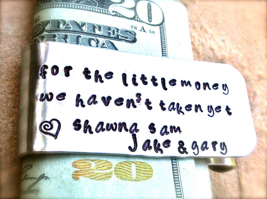 Personalized Money Clip - Natashaaloha, jewelry, bracelets, necklace, keychains, fishing lures, gifts for men, charms, personalized,