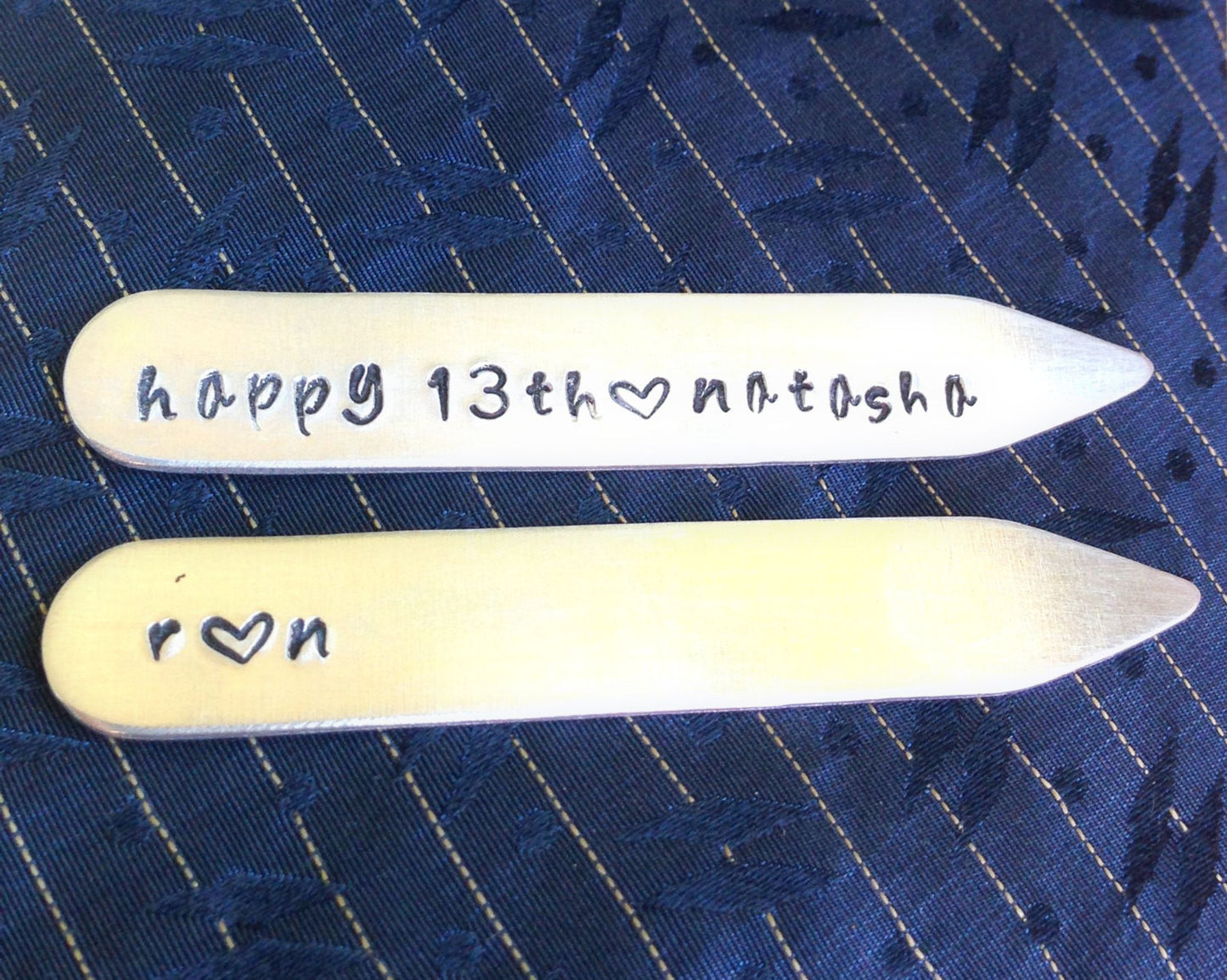 Fathers Day Gift, Personalized Collar Stay - Natashaaloha, jewelry, bracelets, necklace, keychains, fishing lures, gifts for men, charms, personalized, 