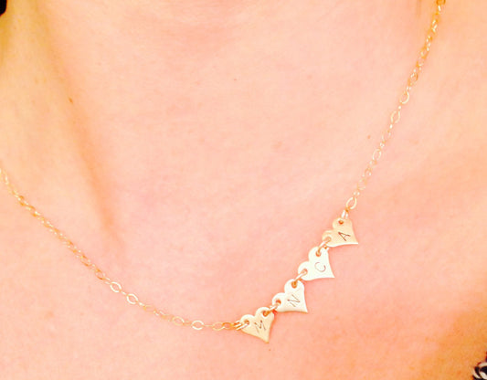 Mother Necklace,Necklace, Heart Necklace, Grandma Necklace, Anniversary Gifts, Mom Necklace, Gold Heart Personalized Necklace - Natashaaloha, jewelry, bracelets, necklace, keychains, fishing lures, gifts for men, charms, personalized,