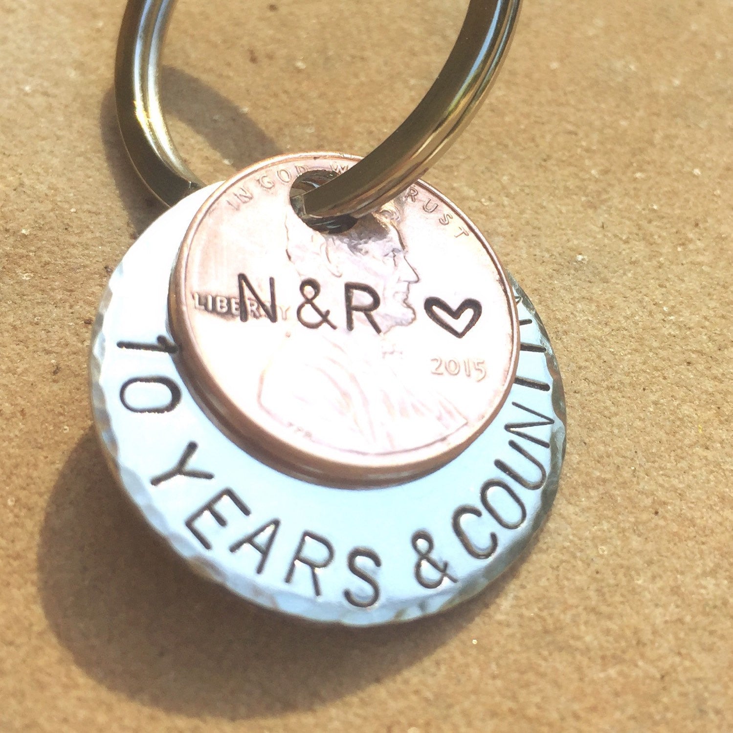 Personalized 5 years and Counting Keychain - Natashaaloha, jewelry, bracelets, necklace, keychains, fishing lures, gifts for men, charms, personalized, 