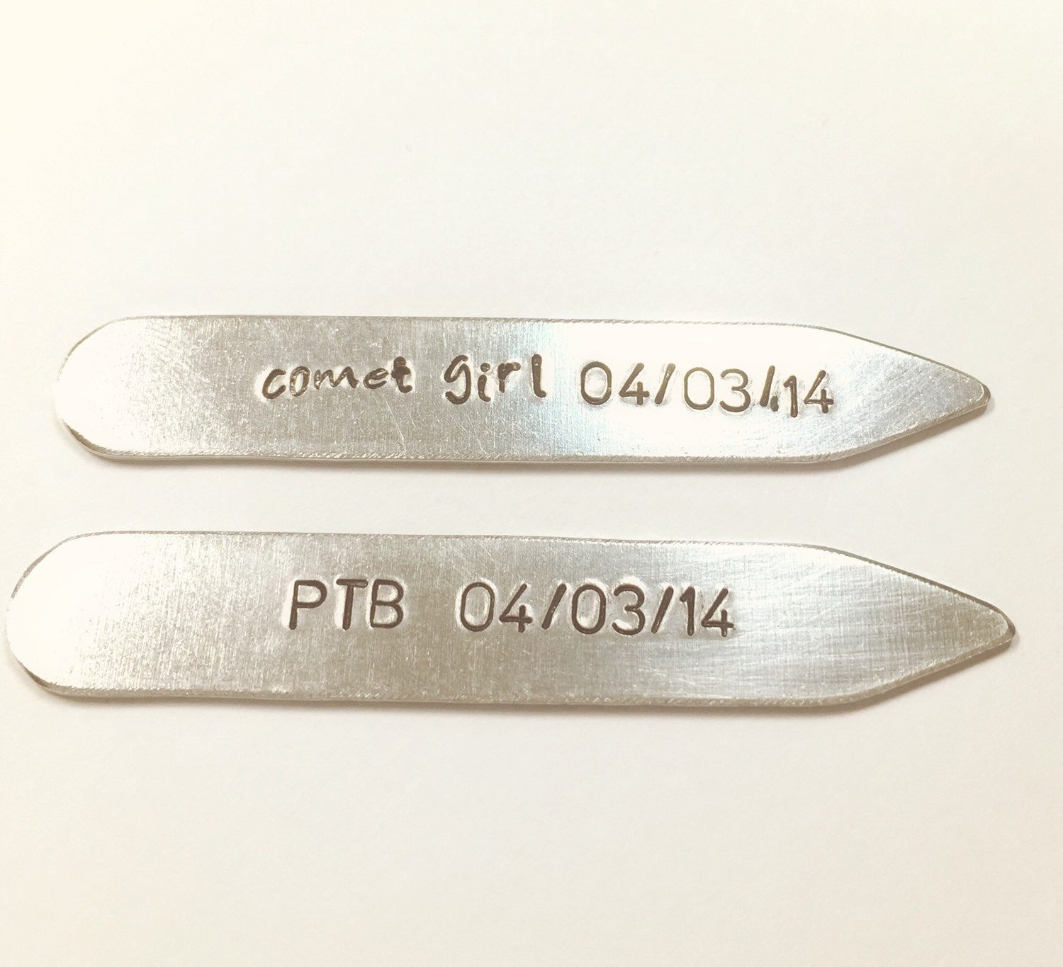 Fathers Day Gift, Personalized Collar Stay - Natashaaloha, jewelry, bracelets, necklace, keychains, fishing lures, gifts for men, charms, personalized, 