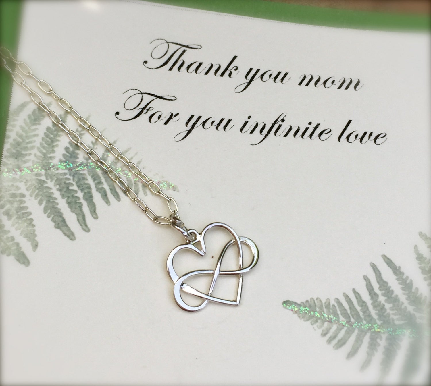 Mom Necklace, Heart Infinity Necklace, Best Friend Necklace, Sister Necklace, Bridesmaid Necklace, natashaaloha - Natashaaloha, jewelry, bracelets, necklace, keychains, fishing lures, gifts for men, charms, personalized, 