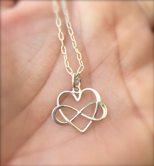 Mom Necklace, Heart Infinity Necklace, Best Friend Necklace, Sister Necklace, Bridesmaid Necklace, natashaaloha - Natashaaloha, jewelry, bracelets, necklace, keychains, fishing lures, gifts for men, charms, personalized, 