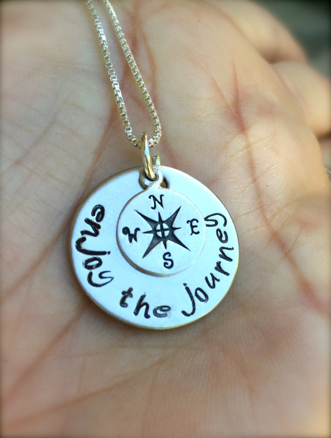 Graduation Gift, Follow Your Dreams, Enjoy the Journey Necklace - Natashaaloha, jewelry, bracelets, necklace, keychains, fishing lures, gifts for men, charms, personalized, 