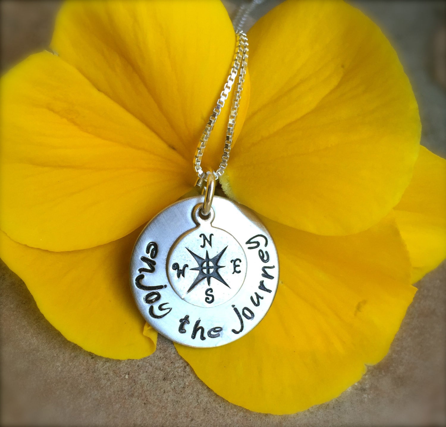 Graduation Gifts, Follow Your Dreams, Enjoy the Journey Necklace, Compass Necklace, Graduation Gifts, College Grad 2016 - Natashaaloha, jewelry, bracelets, necklace, keychains, fishing lures, gifts for men, charms, personalized, 