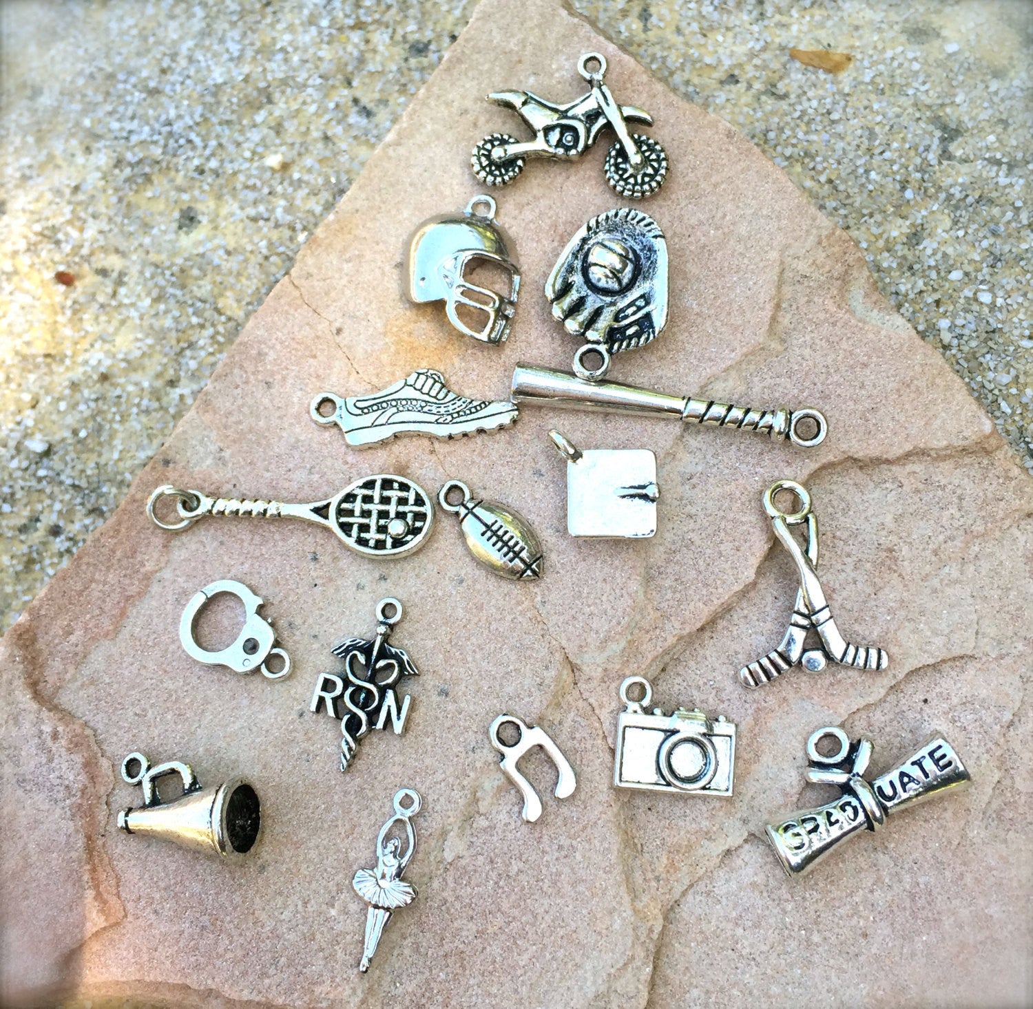 Sport Team Keychain, Personalized Sports Keychains - Natashaaloha, jewelry, bracelets, necklace, keychains, fishing lures, gifts for men, charms, personalized, 