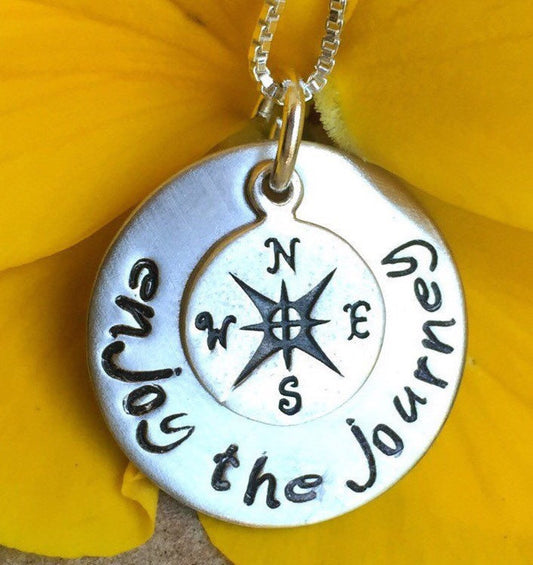 Graduation Gift, Follow Your Dreams, Enjoy the Journey Necklace - Natashaaloha, jewelry, bracelets, necklace, keychains, fishing lures, gifts for men, charms, personalized,