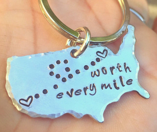 Personalized United States Keychain - Natashaaloha, jewelry, bracelets, necklace, keychains, fishing lures, gifts for men, charms, personalized,