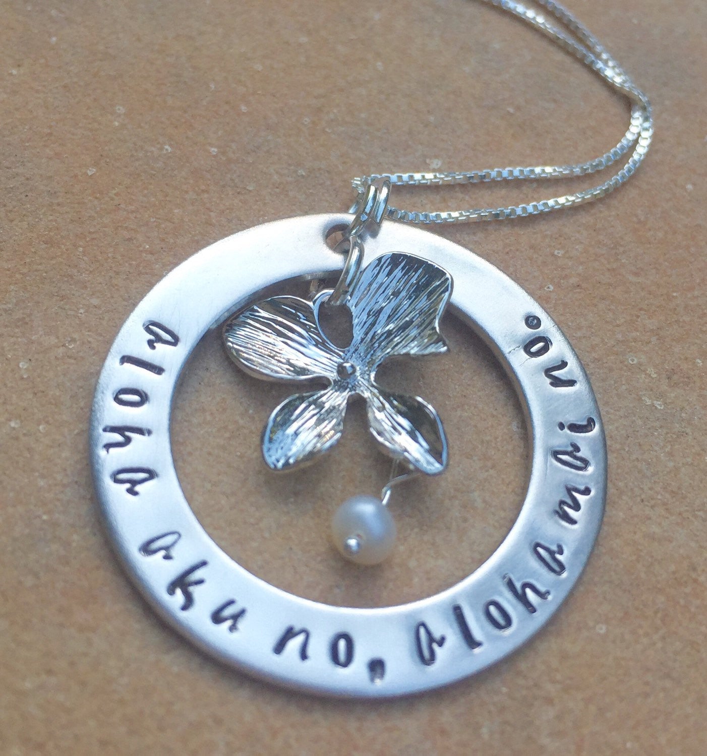 Hawaiian Necklace, Aloha aku no aloha mai no, Christmas gifts Mom - Natashaaloha, jewelry, bracelets, necklace, keychains, fishing lures, gifts for men, charms, personalized, 