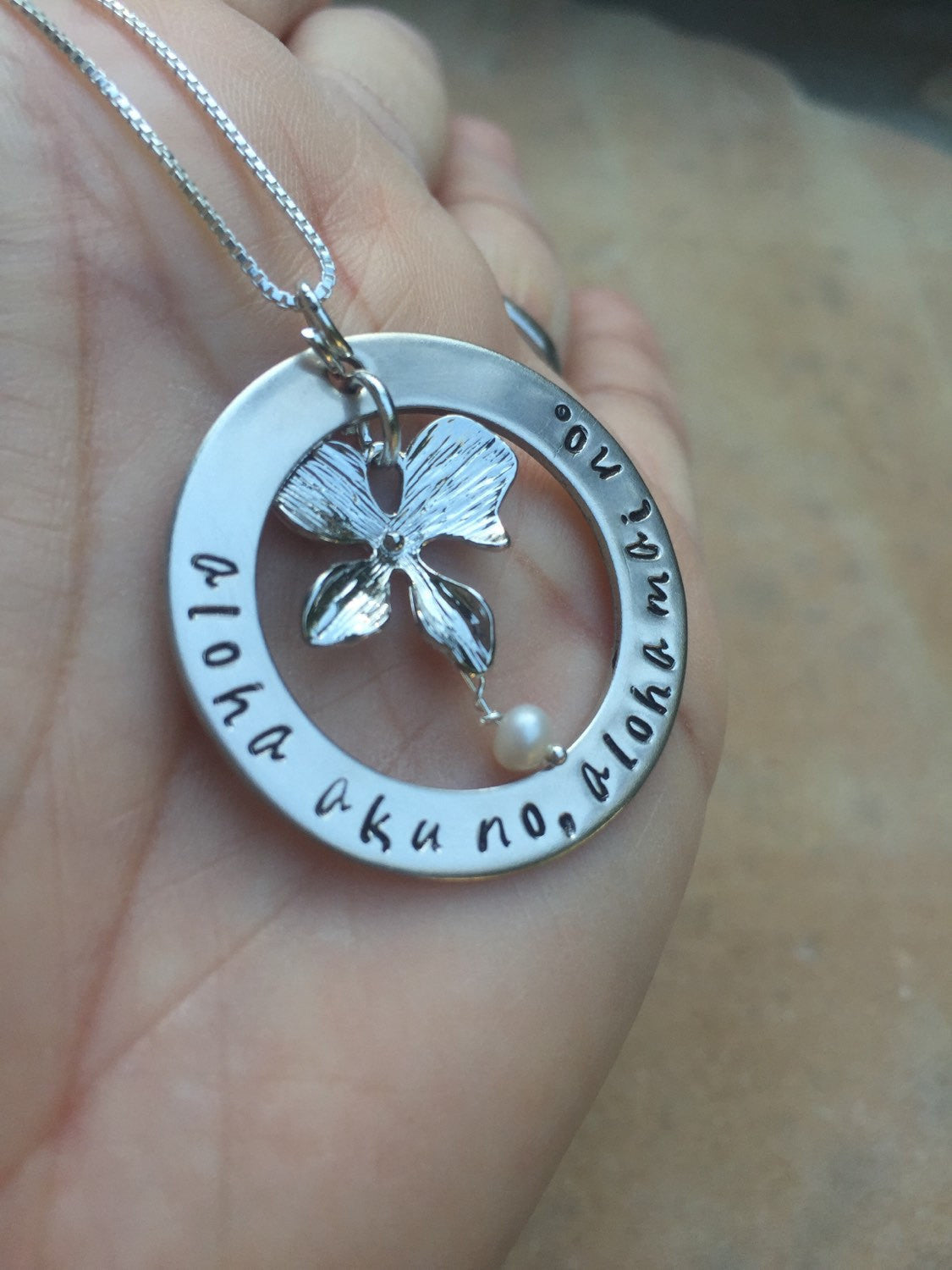 Hawaiian Necklace, Aloha aku no aloha mai no, Christmas gifts Mom - Natashaaloha, jewelry, bracelets, necklace, keychains, fishing lures, gifts for men, charms, personalized, 