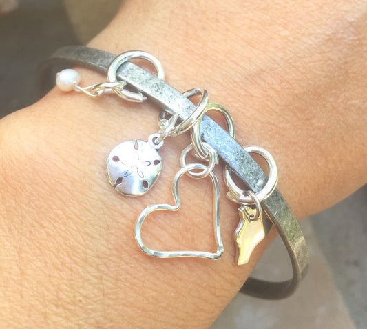 Hawaiian Beach Bangle - Natashaaloha, jewelry, bracelets, necklace, keychains, fishing lures, gifts for men, charms, personalized,