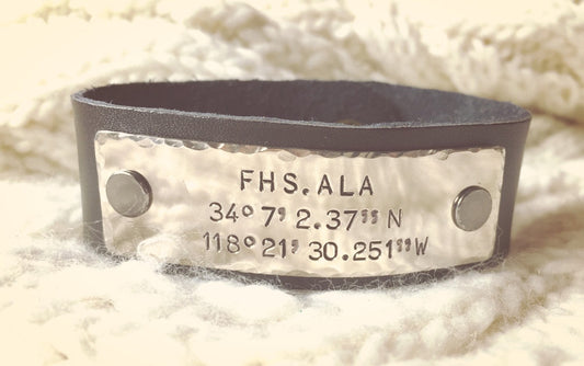 Men's Leather Bracelet, Boyfriend Gift, dad bracelet, leather bracelet, fathers day gift, father bracelet, men, leather, personalized for me - Natashaaloha, jewelry, bracelets, necklace, keychains, fishing lures, gifts for men, charms, personalized, 