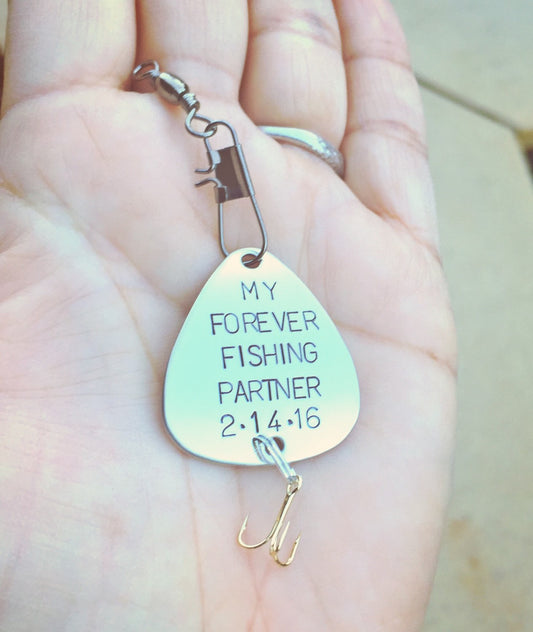 Fishing Keychain , Boyfriend Gifts - Natashaaloha, jewelry, bracelets, necklace, keychains, fishing lures, gifts for men, charms, personalized, 