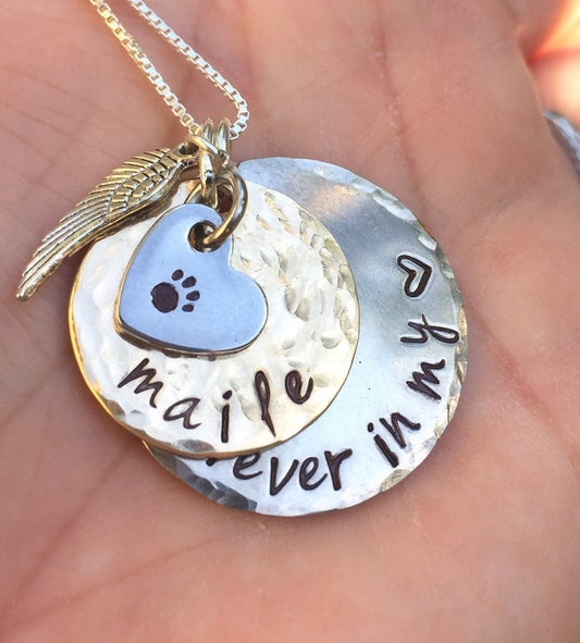 Pet Memorial Necklace - Natashaaloha, jewelry, bracelets, necklace, keychains, fishing lures, gifts for men, charms, personalized, 