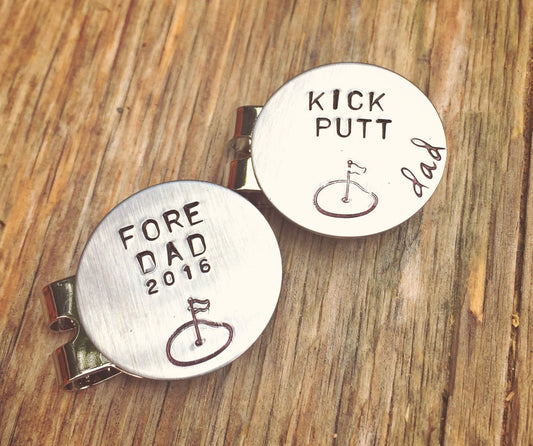 Husband Gift, Golf Marker, Boyfriend Gifts, Golf Gifts, Personalized Golf Marker, Hat Clip, Gifts for Dad, natashaaloha - Natashaaloha, jewelry, bracelets, necklace, keychains, fishing lures, gifts for men, charms, personalized,
