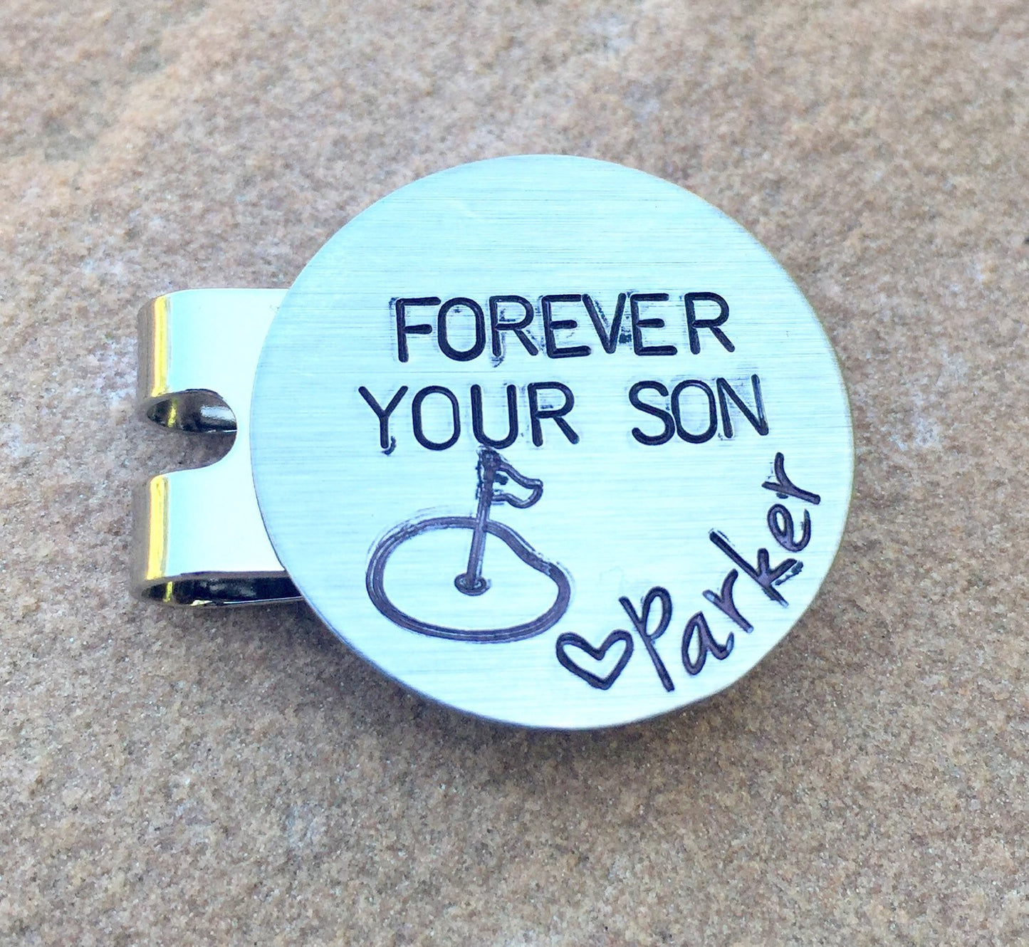 Golf Marker, Kick Putt Dad, Boyfriend Gifts, Golf Gifts, Husband Gift, Personalized Golf Marker, Hat Clip, Gifts for Dad, natashaaloha - Natashaaloha, jewelry, bracelets, necklace, keychains, fishing lures, gifts for men, charms, personalized, 