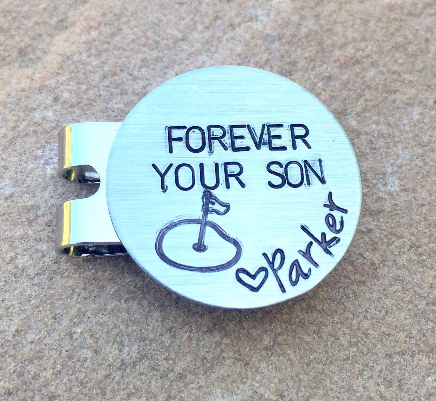 Golf Marker, Kick Putt Dad, Boyfriend Gifts, Golf Gifts, Husband Gift, Personalized Golf Marker, Hat Clip, Gifts for Dad, natashaaloha - Natashaaloha, jewelry, bracelets, necklace, keychains, fishing lures, gifts for men, charms, personalized, 
